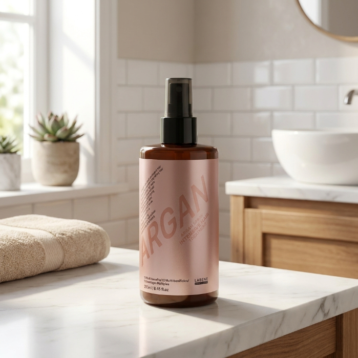 Xịt dưỡng tóc LABENE ARGAN OIL SPRAY 250ml chống xơ rối chẻ ngọn