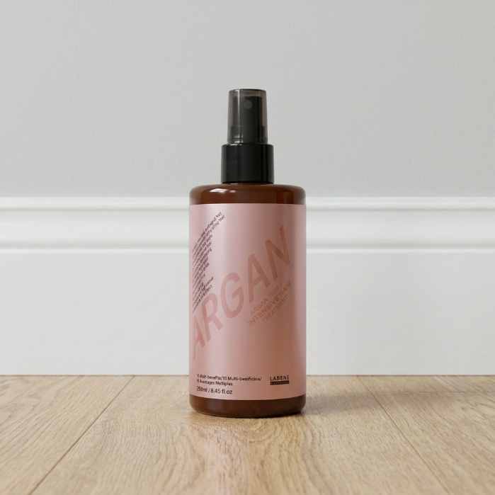 Xịt dưỡng tóc LABENE ARGAN OIL SPRAY 250ml chống xơ rối chẻ ngọn