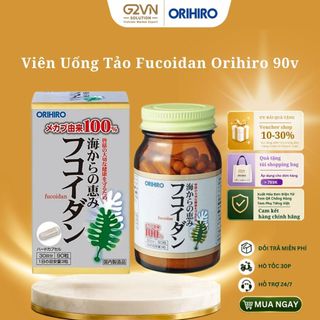 Tảo Fucoidan Orihiro Tăng Cường Sức Đề Kháng Phòng Chống Ung Thư Hộp 90 Viên