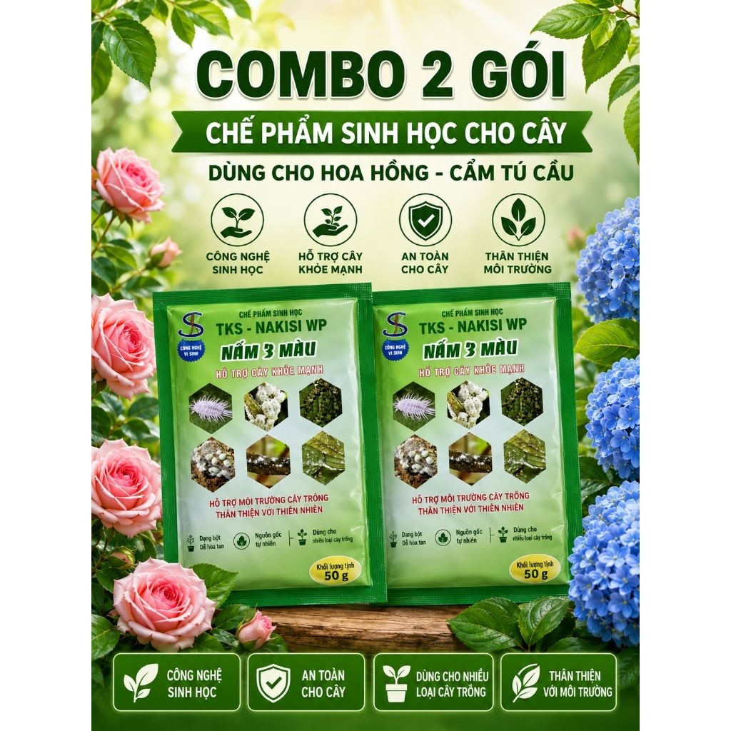 nấm 3 màu sinh học