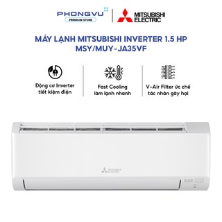 MSY/MUY-JA35VF - Máy Lạnh Mitsubishi Electric Inverter 1.5HP MSY/MUY-JA35VF 12000BTU Fast Cooling Phòng 15-20m² - BH 12T