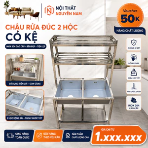 CHẬU RỬA INOX 304 (kèm xả + vòi)