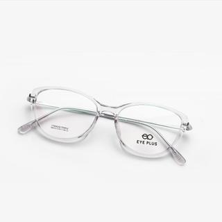 Gọng Kính Cận Mắt Mèo Eye Plus 82470 Nhựa Phối Càng Titanium Nhẹ Êm Phong Cách Thời Trang Hiện Đại