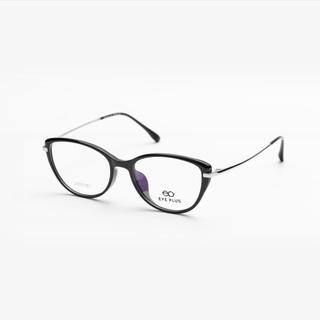 Gọng Kính Cận Mắt Mèo Eye Plus 82470 Nhựa Phối Càng Titanium Nhẹ Êm Phong Cách Thời Trang Hiện Đại