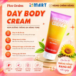 Kem dưỡng Cao cấp Five Grains trắng da Niacinamide, Alpha-Arbutin nâng tone ban ngày 200ML