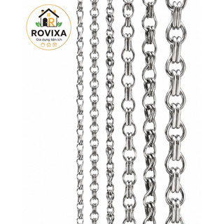 Dây Xích Chó Mèo Inox  – Xích Dắt Thú Cưng Nhiều Kích cỡ(xích đã bao gồm 1 dây cổ)