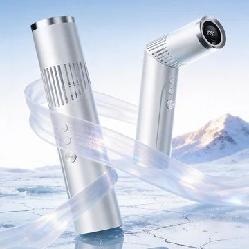 Quạt Turbo cầm tay cầm tay, Quạt Mini có thể sạc lại 3 TRONG 1, Lên đến 12 giờ làm việc màn hình led kỹ thuật số