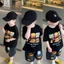Bộ hè Hình Pizza donut HOT DOG áo chất cotton mềm mịn thoáng mát kèm quần jean Thêu nổi 3D cho bé đi học đi chơi s