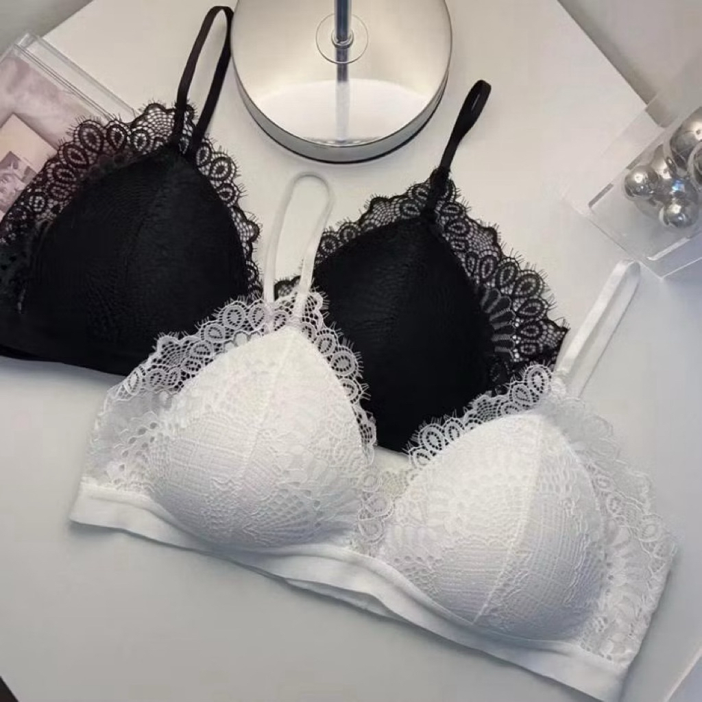Áo lót nữ ❤️ áo bra ren mềm cài sau có đệm 3011