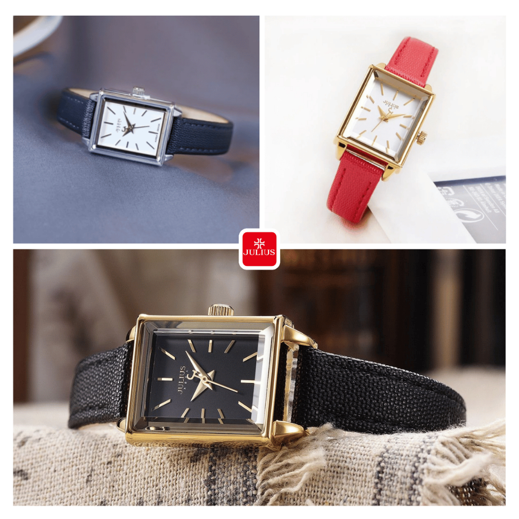 Đồng hồ nữ Julius Hàn Quốc JA-787 dây da