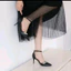 Bigsize 35-41 Giầy sục hậu bít dây khoá cài gắn dây đá nguyệt quế chất da mềm mịn có gót vuông&gót nhọn cao từ 5-9p B23