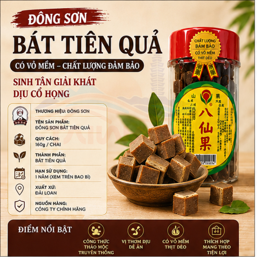 Combo Bát Tiên Thảo Đài Loam giảm ho, dịu cổ họng, cải thiện tiêu hoá