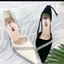 Bigsize 35-41 Giầy Sục Hậu Bít Dây Khoá Cài Phối Dây Đá Chéo Hai loại Gót Vuông Và Nhọn Cao Từ 5-9p Mã B24