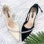 Bigsize 35-41 Giầy Sục Hậu Bít Dây Khoá Cài Phối Dây Đá Chéo Hai loại Gót Vuông Và Nhọn Cao Từ 5-9p Mã B24