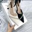 Bigsize 35-41 Giầy Sục Hậu Bít Dây Khoá Cài Phối Dây Đá Chéo Hai loại Gót Vuông Và Nhọn Cao Từ 5-9p Mã B24