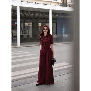 Set bộ dạo phố, công sở áo croptop quần suông