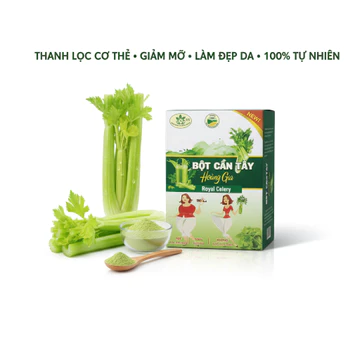 Bột Cần Tây Nguyên Chất Sấy Lạnh Hoàng Gia - Hỗ Trợ Vóc Dáng, Tiêu Hóa Tốt (15 Gói x 3g)