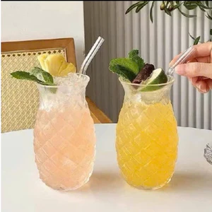 Ly Thuỷ Tinh Chịu Nhiệt Hình Mắt Dứa Dung Tích 510ML