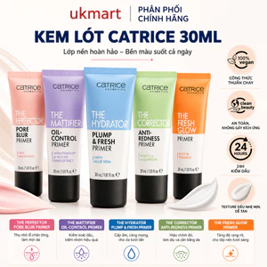 Kem lót Catrice Primer The Mattifier Oil-Control kiềm dầu dưỡng ẩm giảm dầu thừa và bã nhờn 30ml