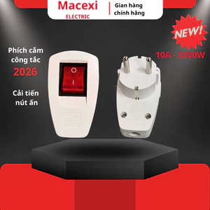 Phích cắm có công tắc 10A -220VAC Dùng cho Quạt, bóng điện,máy bơm... v...v