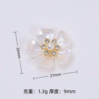 Set Charm Hồ Điệp Ngọc Trai Ánh Xà Cừ ✨🦋 Charm Bướm Trắng Hoa Pha Lê Pearl Luxury Gắn Dép Crocs Siêu Sang Chảnh
