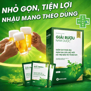 Dung dịch uống bảo vệ gan, thần kinh và hệ tiêu hóa khỏi tác hại của rượu bia ByeSay Nam Dược (Hộp 6 túi)