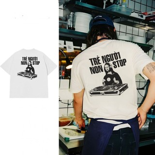 Áo Thun TRẺ NGƯỜI NON STOP Cotton 100% BOXY Nam Nữ