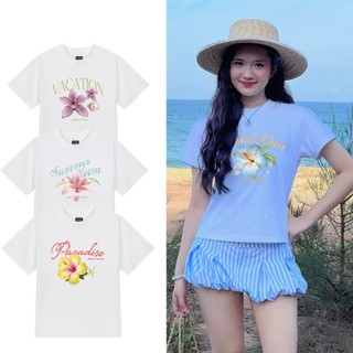 Áo BabyTee - BÔNG HOA - Premium Cotton 250gsm Cotton 2 Chiều