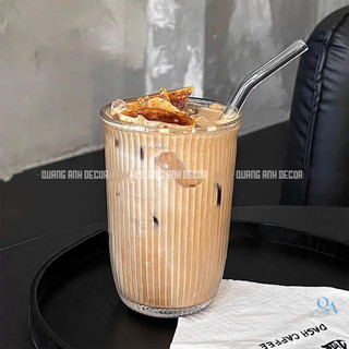 SET 6 Ly Thủy Tinh Cao Cấp Chịu Nhiệt MIỆNG LOE | Cốc Uống Cà Phê, Soda, Matcha latte - DECOR, cafe