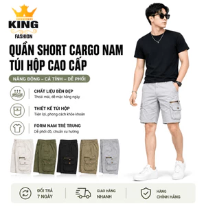 Quần Short Túi Hộp Nam Cao Cấp KINGFASHION Chất Kaki Form Suông - Đẳng Cấp Phong Cách Phái Mạnh
