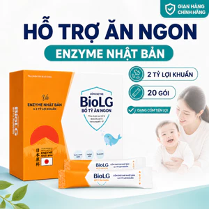 BioLG Cốm Enzyme Nhật Bản Cho Bé Biếng Ăn, Hỗ Trợ Ăn Ngon, Tiêu Hóa, Bổ Sung 2 Tỷ Lợi Khuẩn 20 Gói