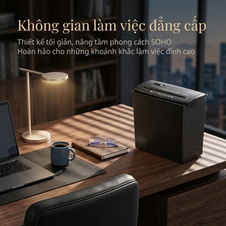 Máy Hủy Tài Liệu Cao Cấp 10L - Hủy Giấy, Thẻ CD - Cho Văn Phòng & Công Ty