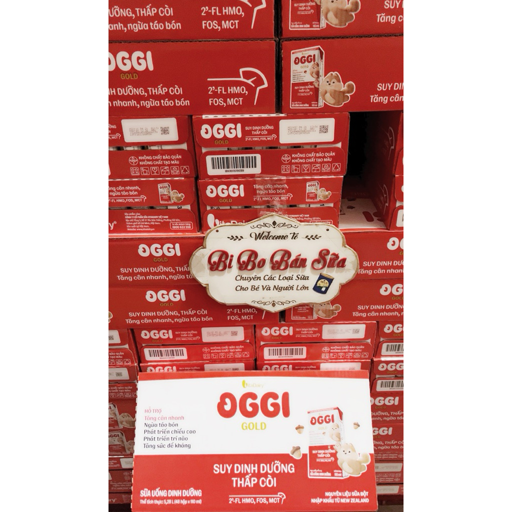 Thùng 48 Hộp Sữa Bột Pha Sẵn Oggi Gold - 110ml