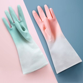 Găng Tay Silicone Chống Trơn Trượt, Phối 2 Màu Ống Găng Tay Dài Cầm Nắm Không Bị Trượt