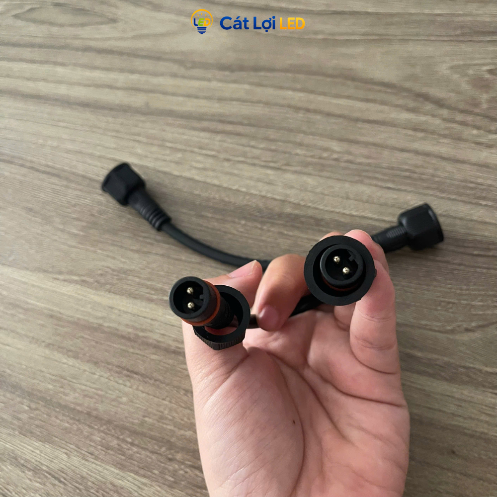 Dây chuyển đổi Jack đèn năng lượng Mặt Trời, lõi đồng dẫn điện tốt dài 10cm