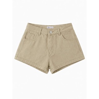 DELIZ - Quần short nữ cạp trễ chất kaki jean co giãn form ôm tôn dáng mặc mùa hè DELIZ QS951 (đã cắt sẵn khuy)