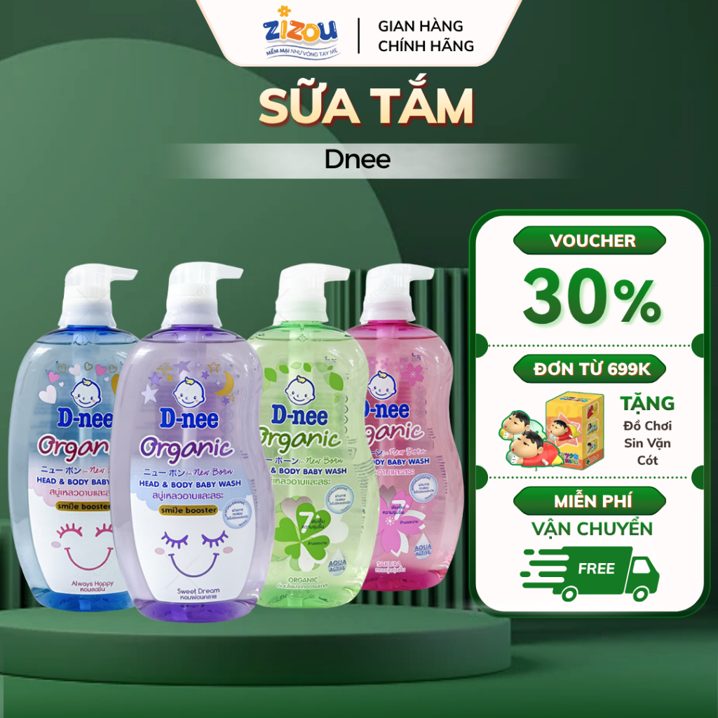 [CHÍNH HÃNG] Sữa Tắm Gội Dnee Organic 380ml Cho Bé – Dịu Nhẹ, Không Cay ...
