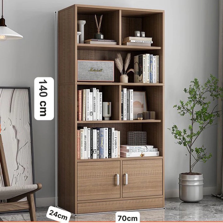 Kệ sách chữ U FOREST HOME, tủ decor nhiều tầng,tủ trưng bày trang trí chất liệu gỗ MDF cao cấp chống nước chống xước
