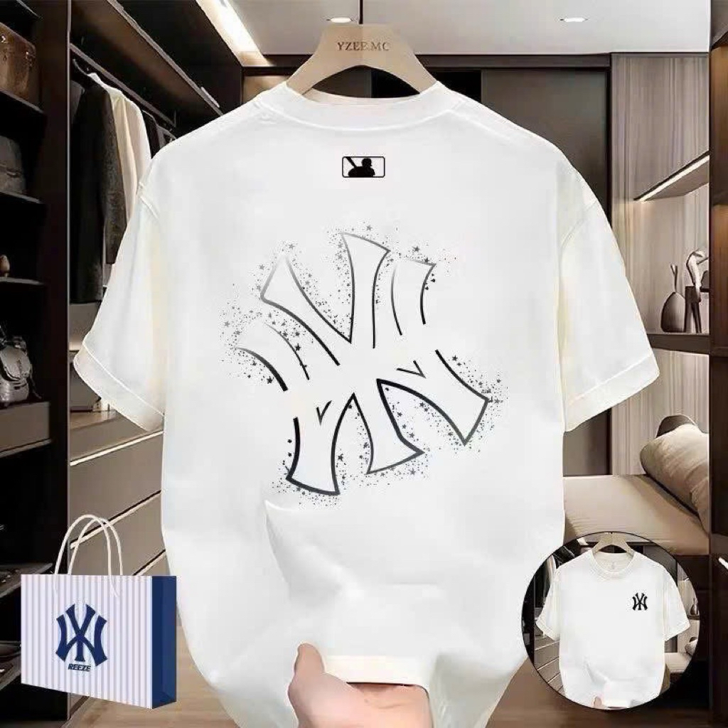 Áo Phông MLB Nam Nữ 100% cotton định lượng 265gsm mềm mại - NY Ngàn Sao