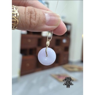 Mặt dây chuyền ngọc phỉ thúy tuyp A giao kèm kiểm định hòan hảo gắn móc hợp kim hoặc xâu dây đỉnh chu free hòan hảo