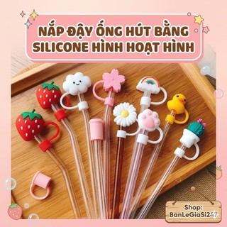 Nắp Đậy Ống Hút Bằng Silicone Nhiều Hình Hoạt Hình Dễ Thương, Ngộ Nghĩnh Đầy Sáng Tạo - SHOP GIAO NGẪU NHIÊN