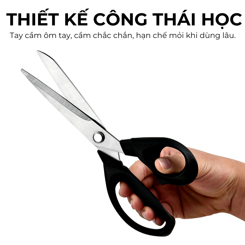 Kéo Thịt Nướng & Kéo Nhà Bếp Đa Năng KOOBEE – Inox Chống Gỉ, Cắt Gà, Cắt Thịt, Lưỡi Dày 3mm 385