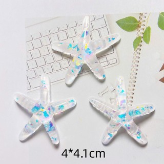 **Set Charm Ocean Pearl Blue 🌊 Charm Sao Biển Vỏ Sò Ngọc Trai Xanh Pastel Siêu Xinh Gắn Dép Crocs Phong Cách Mermaid Hàn