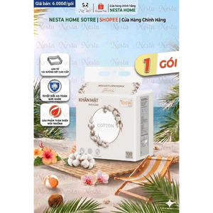 Giấy Rút Đáy TOMIE Đa Năng Cao Cấp Mềm Mịn Thấm Hút Tốt Dùng Tẩy Trang Lau Mặt (100 Tờ/ Gói) (175x128mm)