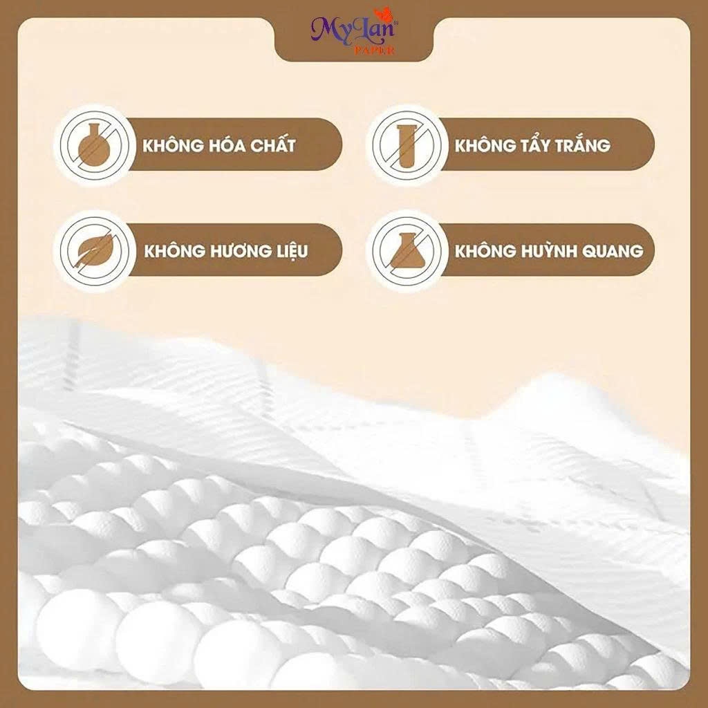 Giấy Rút Đáy TOMIE Đa Năng Cao Cấp Mềm Mịn Thấm Hút Tốt Dùng Tẩy Trang Lau Mặt (100 Tờ/ Gói) (175x128mm)
