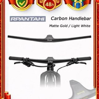 Ghi Đông Ngang RPANTAHI Carbon Dài 740mm, Potang 50/60/70/80/90/100mm,Âm -17 Độ,Carbon 3K,Xe Đạp MTB, Touring, City Bike