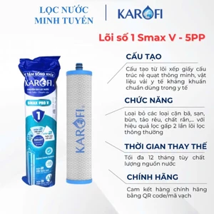 Lõi Số 1 Karofi S1 SMAX Pro V Chính Hãng – Lõi PP 5 Micron Karofi