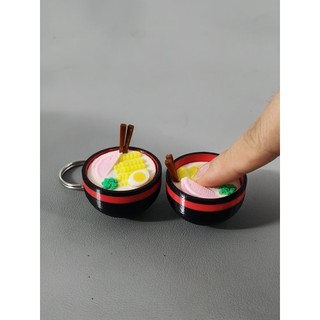 [Móc Khóa] Clicker Tô Mì Ramen mini - Móc khóa đồ chơi giảm căng thẳng, âm thanh clicky vui tai, Nhấn đã tay