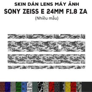 Skin dán Lens Sony Zeiss E 24mm F1.8 ZA (Nhiều mẫu) | Decal Film 3M dán bảo vệ ống kính máy ảnh 24 mm