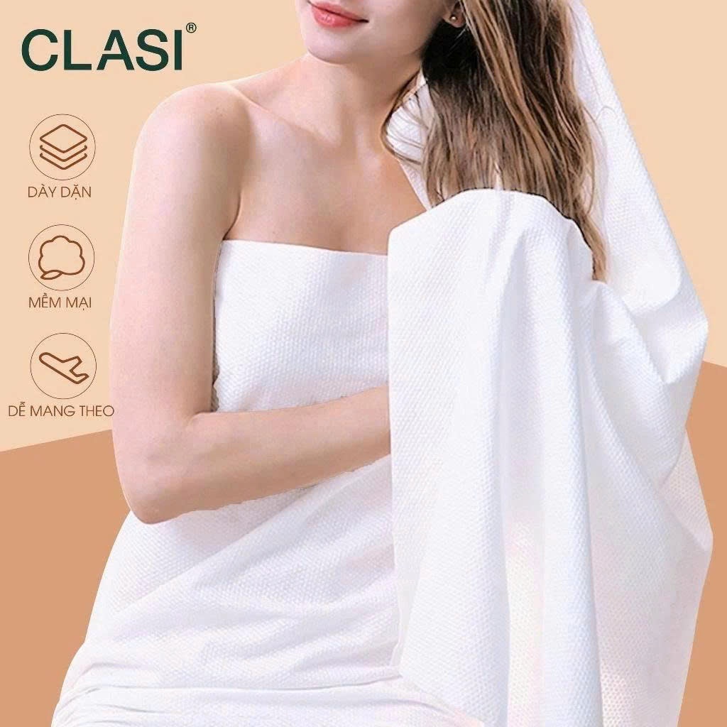 Khăn Tắm Cotton CLASI Cao Cấp Dùng Trong Gia Đình Du Lịch Mềm Mại Thấm Hút Tốt Phù Hợp Mọi Loại Da (70cmx140cm)